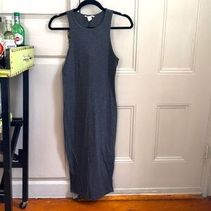 Heather grey racer back tank dress